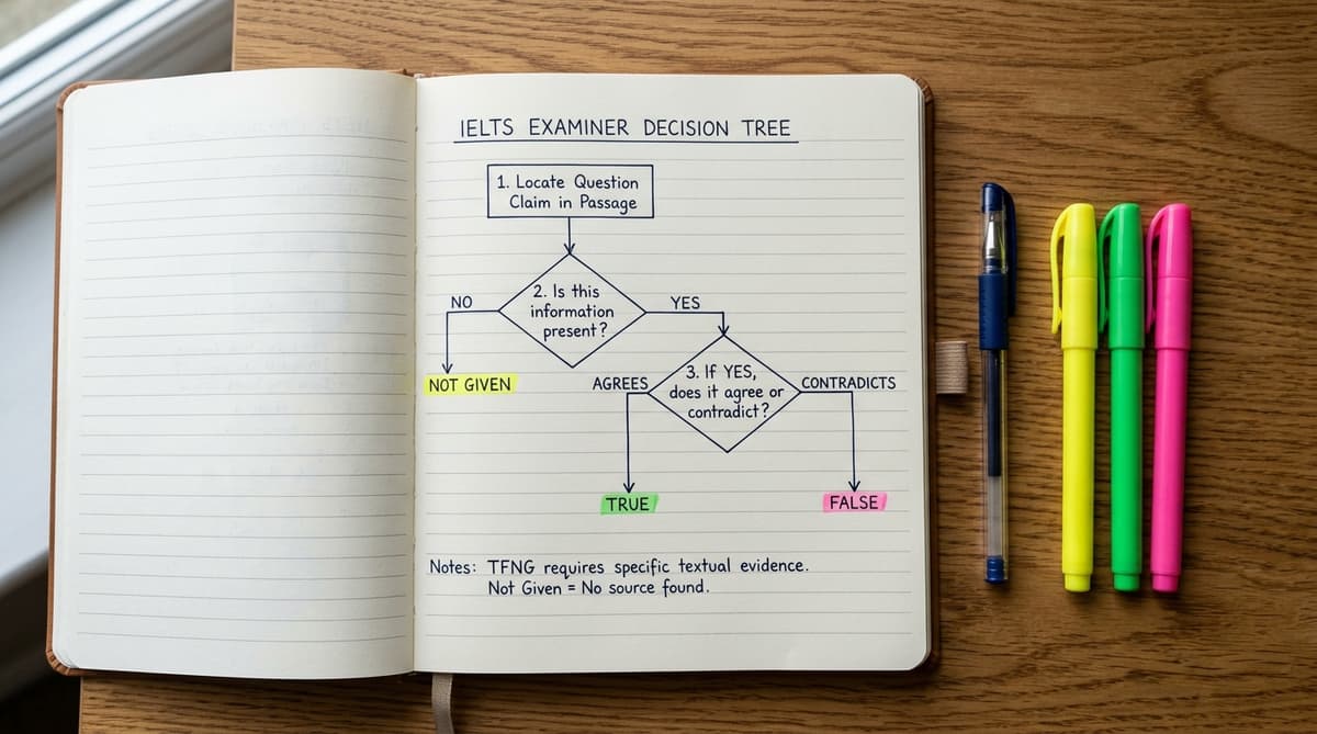 IELTS Examiner Decision Tree Diagram